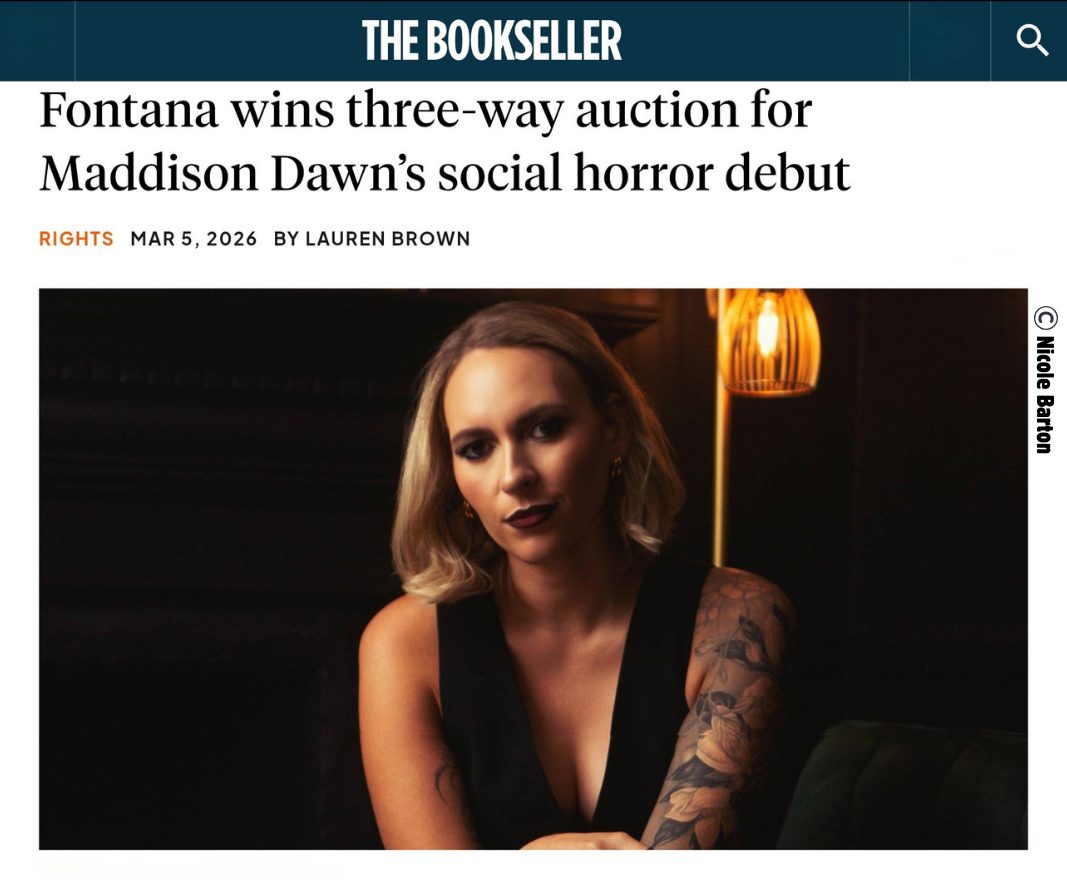 Bookseller announcement for eating veronica maddison dawn